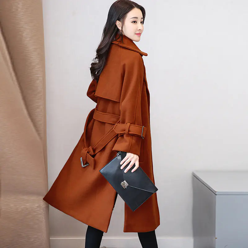Phoenix Wool Blend Long Coat for Women - 2020 Autumn/Winter