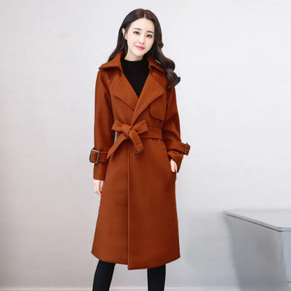 Phoenix Wool Blend Long Coat for Women - 2020 Autumn/Winter