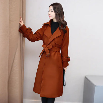 Phoenix Wool Blend Long Coat for Women - 2020 Autumn/Winter